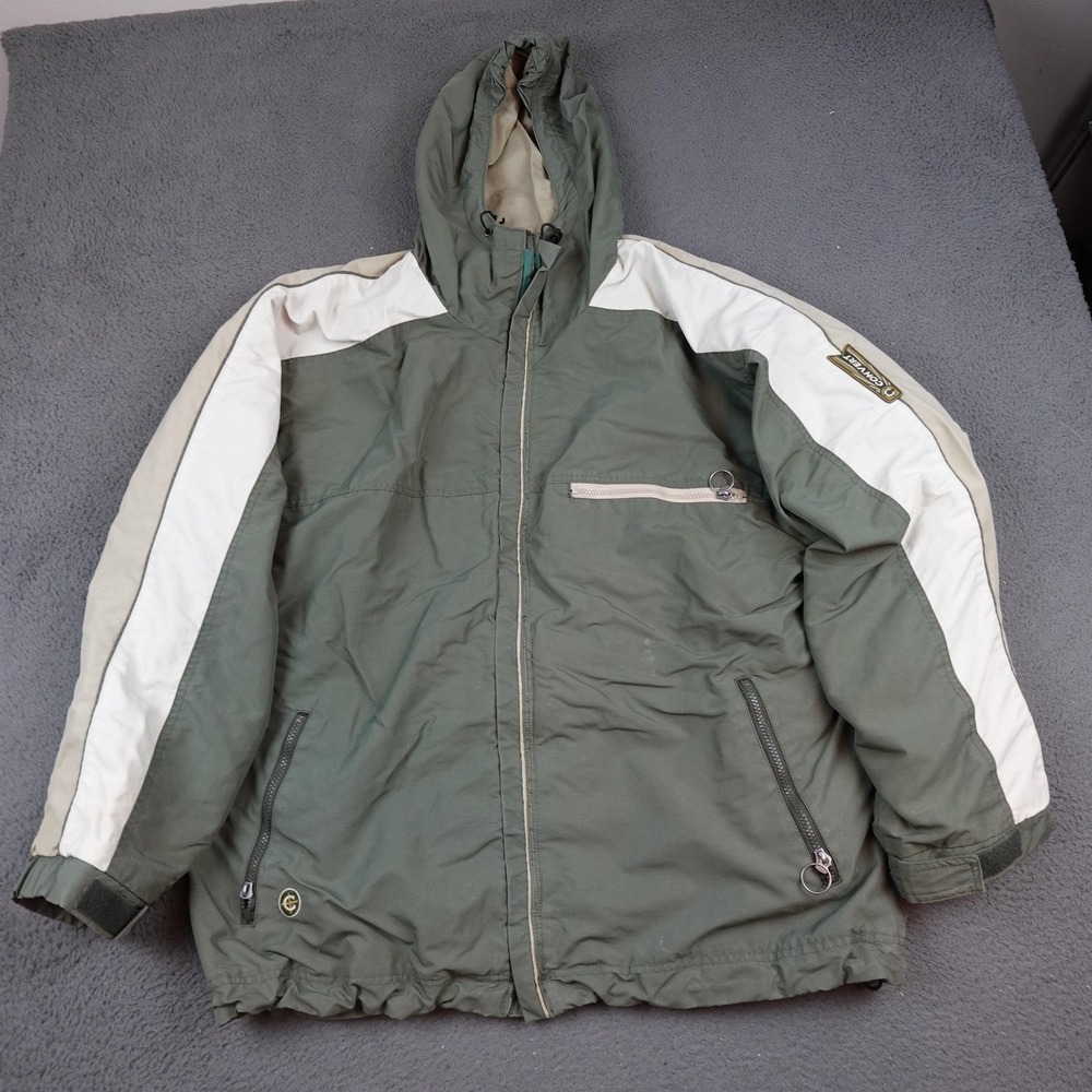 Columbia Green and White Ski Jacket